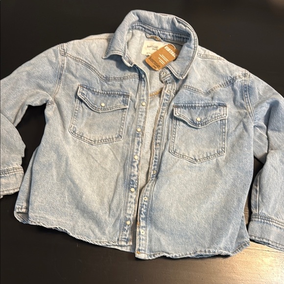 Kensie Blue Jean Jacket Classic Denim Style - Picture 1 of 5